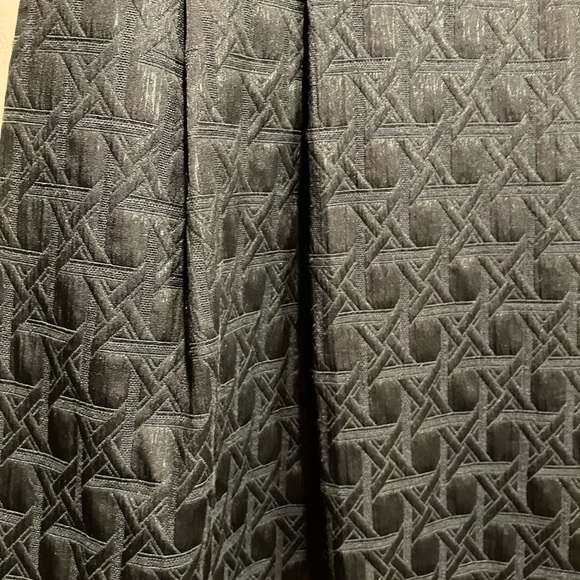 Elegant Black Sleeveless Metallic Jacquard Dress Size 16 - Picture 7 of 10